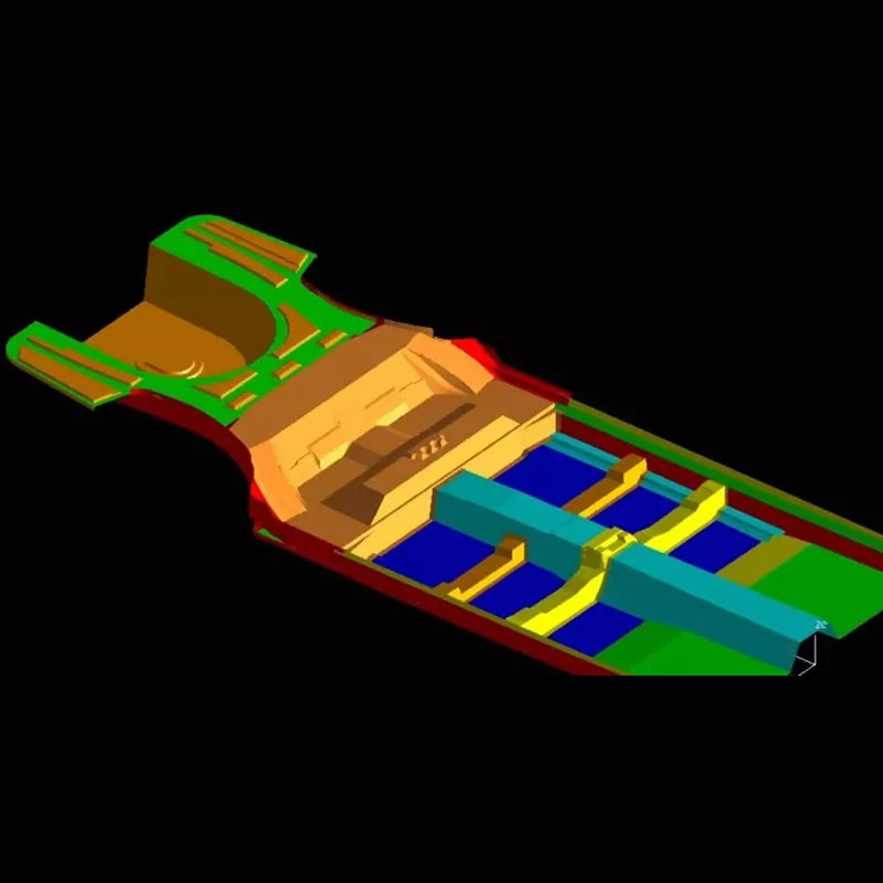 Stanzformen für die Bodenmontage in der Automobilindustrie