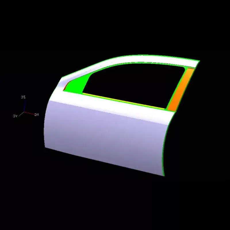 Prägestempel für die Außenverkleidung der linken Vordertür im Automobilbereich