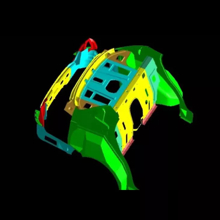 Stanzformen für die Kofferraummontage im Automobilbereich