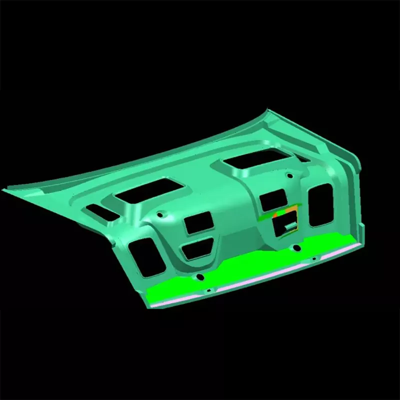 Stanzform für die Innenverkleidung des Kofferraumdeckels für Kraftfahrzeuge